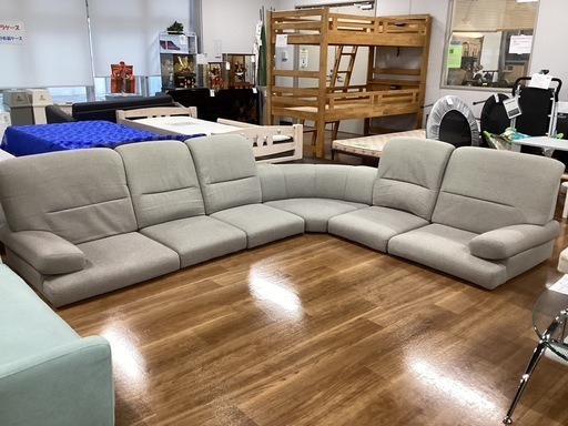 ローソファ　コーナー付き3点セット【町田市再生家具】　260310