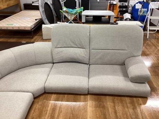 ローソファ　コーナー付き3点セット【町田市再生家具】　260310