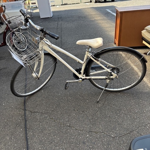 【ジャングル深井店】自転車 28インチ ホワイト 変速/オートライト付き 堺市 深井【FU673】