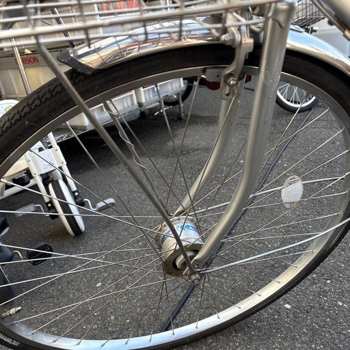 【ジャングル深井店】自転車 27インチ シルバー 変速/オートライト付き 堺市 深井【FU672】
