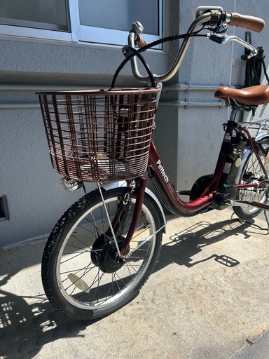 中古の自転車ジアント NEXTYLE クロスバイク OGK前カゴ付き 泥除け フェンダー 自転車 700