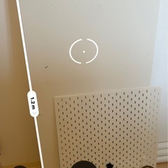 デスク一式（120×60cm）＋有孔ボード
＋配線収納の画像