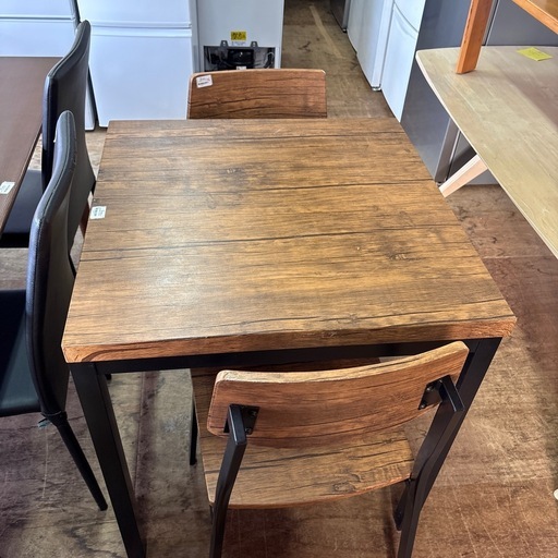 【FU1933】★2人用ダイニングセット 茶 ブラウン テーブル 家具 堺市 深井 【ジャングルジャングル深井店】 ジャングル深井店】ダイニングセット 2人用茶 ブラウンリビング家具