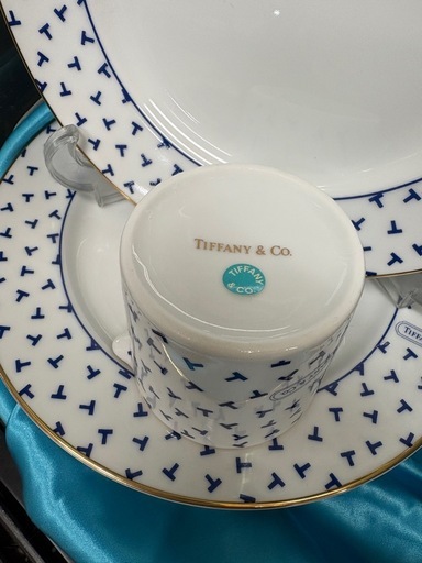 ジャングルジャングル貝塚店 ジモティ割有 ティファニー Tiffany 食器12点セット ダンシングT Tiffany＆Co. シール