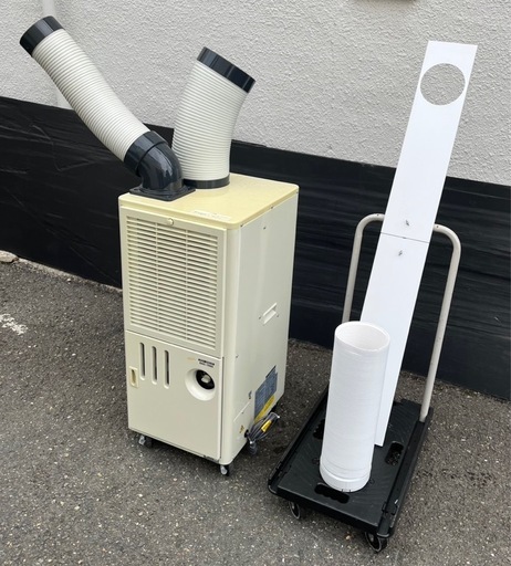【動確済み】2021年 ナカトミ 排熱ダクト付きスポットクーラー SAC-1000 単相100V キャスター付き 店舗用品 スポットエ