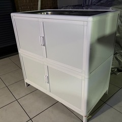 訳あり　新品未使用　ガーデンシンク 流し台　収納 早期引取り値下げ可能 配達可能の画像