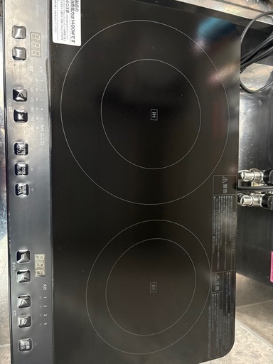 IH COOKING HEATER 2口 ブラック