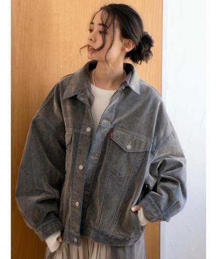 Ungrid フロッキー起毛デニムジャケット (たぬき) 大阪のジャケット Ungrid フロッキー起毛デニムジャケット (たぬき) 大阪のジャケット