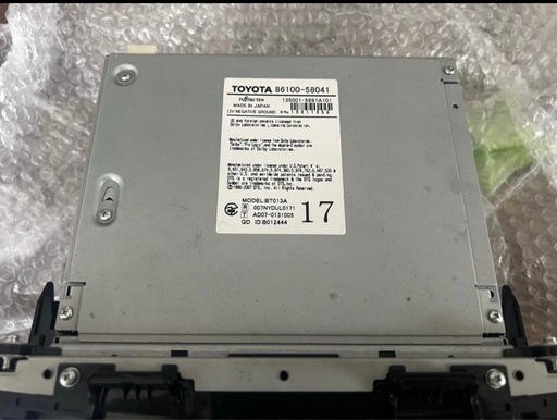トヨタ純正HDDナビ 86100-58041 BT013A 