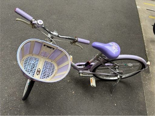 ★ジモティ割あり★自転車 ブリヂストン 紫  22インチ 子供用自転車22インチ紫ブリヂストン (mi) 半蔵門の自転車の中古