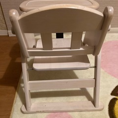 天然木　ベビーチェア　ローチェアの画像