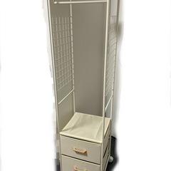 ハンガーラック 幅40cm ホワイトの画像