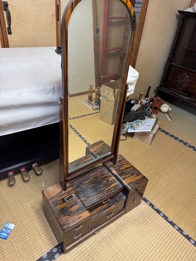 鏡台昭和レトロアンティーク全身鏡ミラー (すこすこ) 西11丁目の