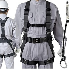 【新品】谷沢製作所 墜落制止用器具 フルハーネス ダブルランヤード付き 安全帯の画像