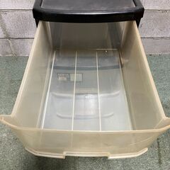 3段 収納ケース 小物入れ プラスチック製 幅33cm×奥行44cm×高さ64cmの画像