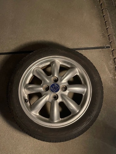 165／55R15 アルミホイールタイヤ4本　タイヤ2025年製　バリ山　