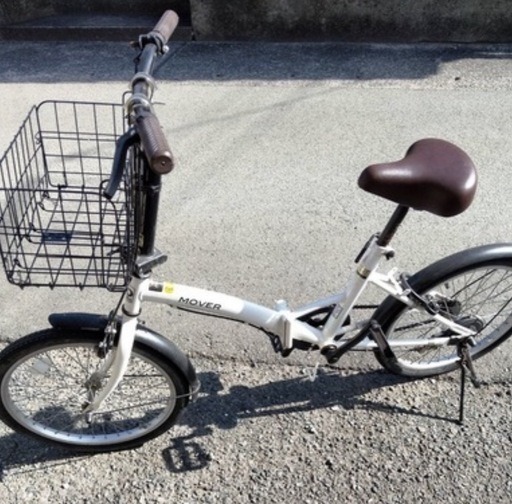 近場なら配送します　【折りたたみ自転車 20インチ カゴ付き コンパクト】