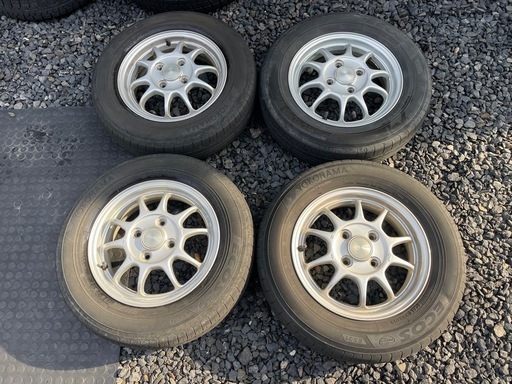 ヨコハマ ECOS ES31 145-80-13 2021年製 タイヤホイール4本セット