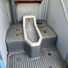 仮設トイレ 水洗式　現場や倉庫などにの画像