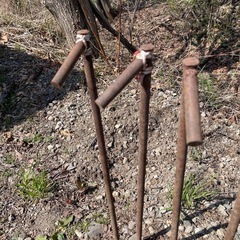 園芸用　鉄杭　10本の画像
