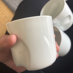 白山陶器ロックカップ3個の画像