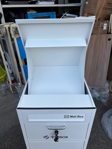 組立済み 2段式 宅配ボックス 宅配BOX ポスト一体型 大容量 防水 盗難防止