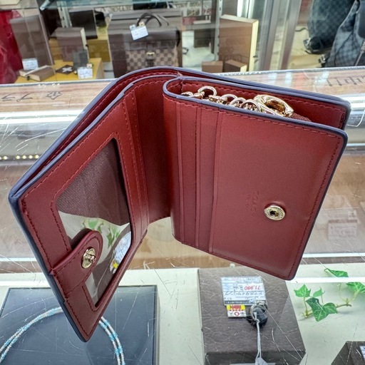  ☆ドリーム荒牧店☆ COACH コーチ シグネチャーキャット 2つ折り財布　