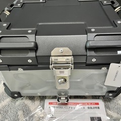 未使用HARD  WORX ハードワークス アルミトップケース36Lバイク用ボックス パニアケース　リアキャリアにの画像