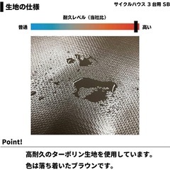 南榮工業　サイクルハウス３台用の画像