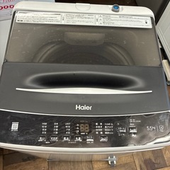 ハイアール　22年　5.5キロ全自動洗濯機　JW-U55Aの画像