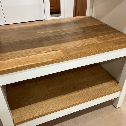 ?人気?IKEA アイランドキッチン TORNVIKEN オフホワイト×オーク キッチン収納 キッチンワゴン 作業台 トルンヴィーケン