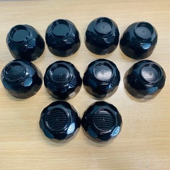 小吸お椀 黒 10個セット廃版商品　蓋無し  2)の画像