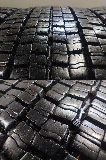 DUNLOP SP001 245/70R19.5 136/134J 19.5インチ トラックタイヤ スタッドレス 6本 23年製 バリ