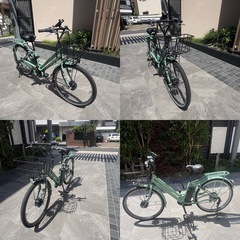 【2025年式新古品】 MARUISHI CYCLE 電動アシスト自転車 26インチ 走行◎5.8Ah バッテリー外装6段変速スポーツタイプの画像