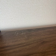 ニトリ 突っ張り壁面収納Nポルダ(幅80cm ミドルブラウン)の画像