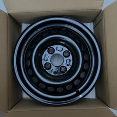 ダイハツ　ムーヴキャンバス　LA850S  純正鉄ホイール&キャップ　4本セットの画像