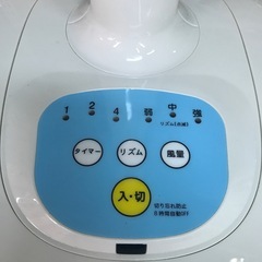 ジャングルジャングル貝塚店　扇風機　パンパシフィック　2024年製　シンプル　風量3段階　切り忘れ防止　タイマー　リズム　ボタン操作　白　ホワイト　中古　貝塚市　二色浜の画像