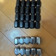 ホイールナット 30個セット 黒と銀