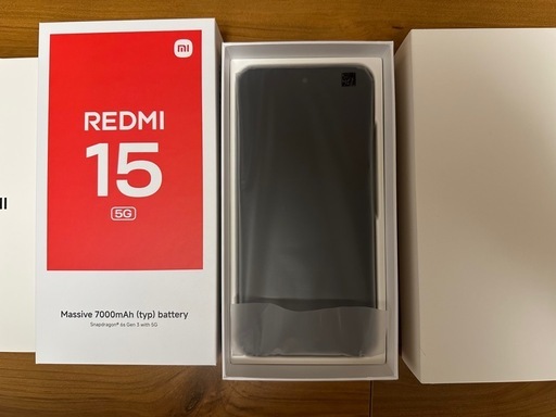 【新品・未使用】　REDMI 15 5G ブラック 128GB SIMフリー