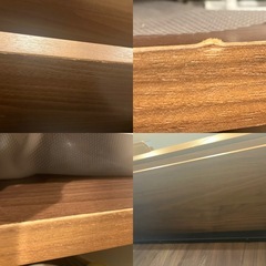 unico キッチンボード HOXTON ウォールナット　カップボード　食器棚　アイアン家具　収納棚の画像