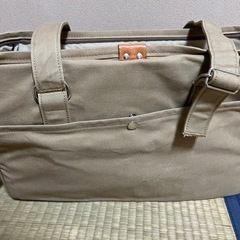 【中古】 Toto&Paul ＡＷパラフィンキャリーバッグS（ベージュ）日本製の画像