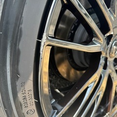 美品 バリ溝 レクサス LEXUS LS500 LS500h オプション 鍛造 モデリスタホイール 21インチ MODELLISTA 4本タイヤホイールセット ナット付きの画像