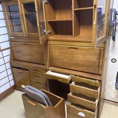 木製勉強机1台のみの画像