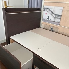 【美品✨配送　搬入　組立費込価格‼️】ニトリ 収納付きベッドフレーム＋koalaマットレスの画像