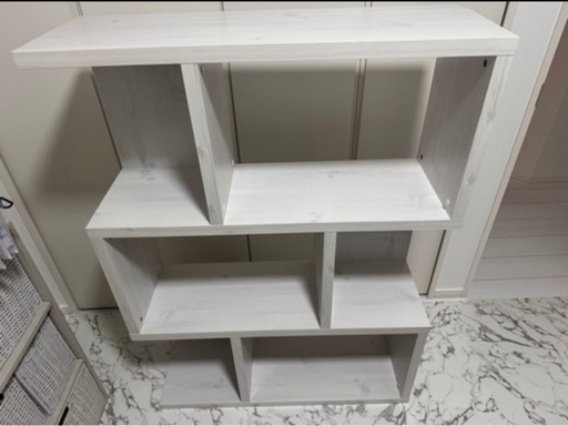 ニトリオープンシェルフホワイト (ひつじ) 北13条東の収納家具