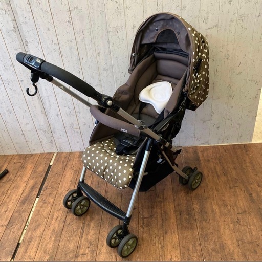 Mama ハピ A型ベビーカー　ハイシート　イオンモデル　9001DEC 美品 中古】☆イオン/mamaハピ カーゴ ハイシート/A型ベビーカー/1F1104NV