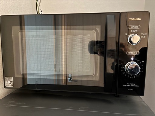 ☆ドリーム荒牧店☆ジモティー割引有☆東芝 電子レンジ ER-S17E6 2020年製 中古品 東芝電子レンジER-S17E6（K）動作確認済引き取り限定 5,000円 (ntori