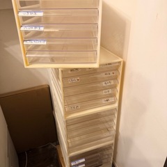 【無料】書類ケース 引き出し収納 スリムタイプ　キャビネット　の画像