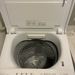 【引越し処分】東芝洗濯機 AW-6DH1(W) 6kg 2021年製 動作確認済 浪速区引き取り限定 1,500円の画像