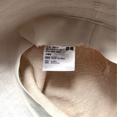 UNIQLO ユニクロ ホワイト コットン バケットハット ONE SIZE ユニセックスの画像